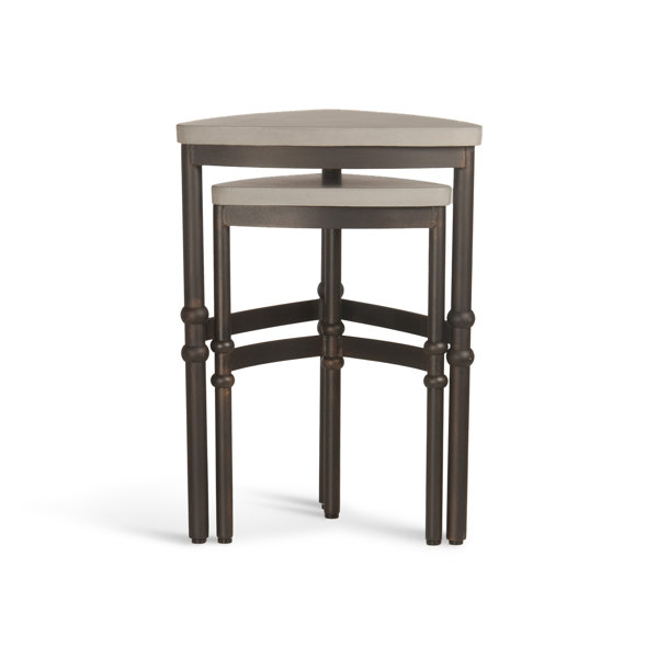 InspiredVisions Charlotte Outdoor Triangular Side Table | Perigold